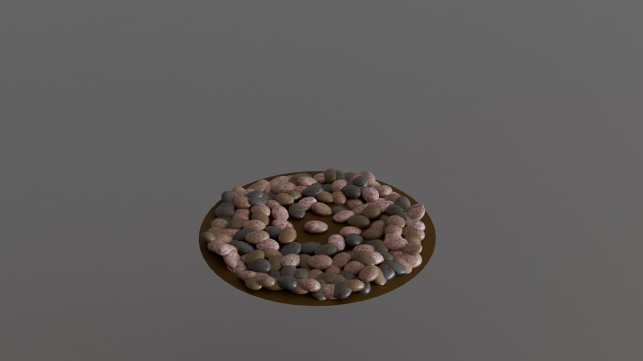 Succulent — rocks render